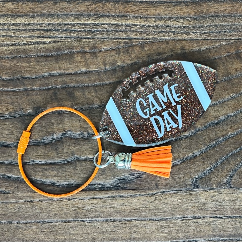 Keychain/Bag Charm - Football/Game Day - NWT - Handmade 🏈
